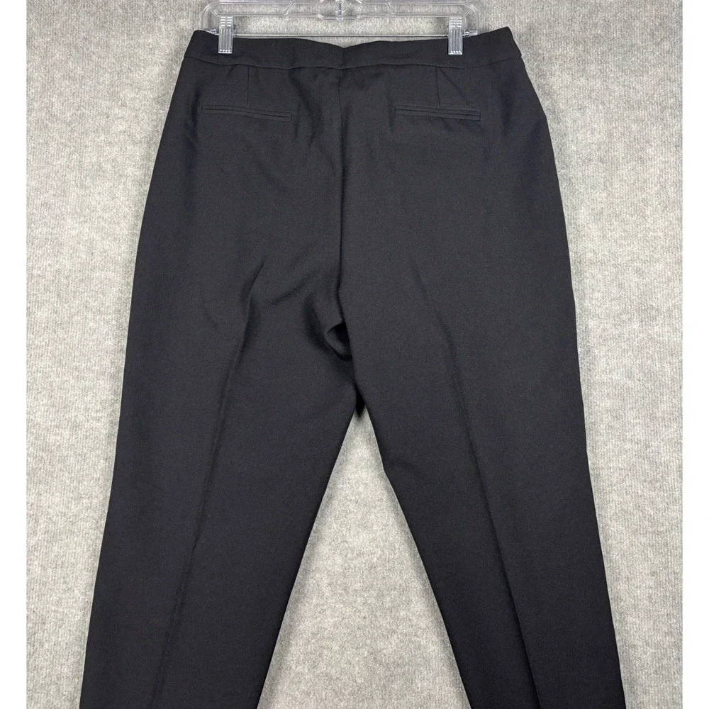 Anne Klein Dress Pants Slim Fit Trousers Size 14 Black‎ 10630838-169